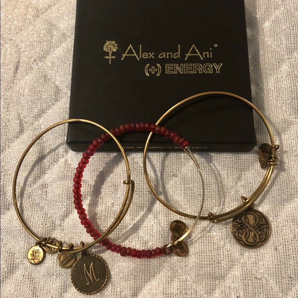 Alex and Ani Gold Bracelet Bundle